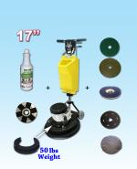 Floor Machine (Marble Buffer / Carpet Bonnet) JL Bulldozer Multi-function Kit 17"